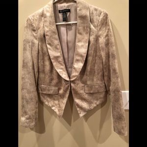 Snakeskin blazer